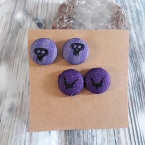 Handmade Halloween stud earring set